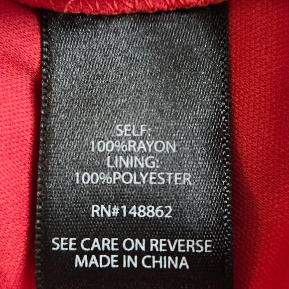 725-11 NWT Torrid Red Coral Floral Crinkle Gauze Knee-length Dress Sz 1 14/16 - Picture 10 of 11